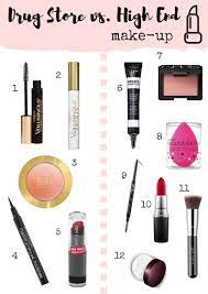top 12 and high end make up