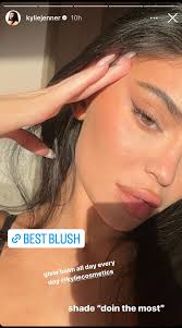 kylie jenner shows real skin texture in