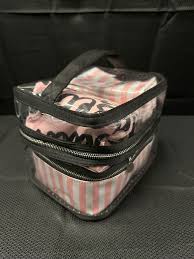 victoria secret 4pc set beauty bag pink