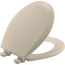 Closed Front Toilet Seat In Almond