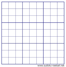 Blanko tabellen zum ausdruckenm : Sudoku Vorlagen