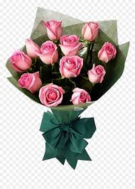 bunch of 20 pink roses flower bouquet