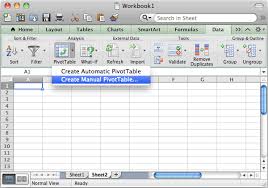 ms excel 2016 for mac how to create a