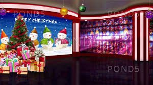 Christmas Tv Studio Set Watermark 26 Virtual Green Screen