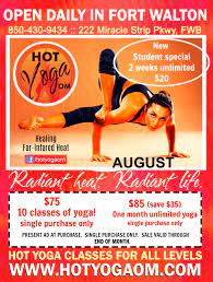 hot yoga cl specials for august 2019