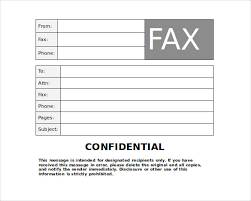 Fax Template HIPAA fax cover sheet template