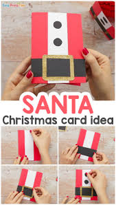 Simple Santa Christmas Card Easy Peasy And Fun