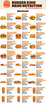 burger king calories macro guide to