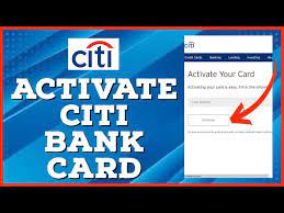 citi bank card activation