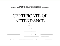 Sample Of Certificate Attendance And Perfect With For Deped Plus