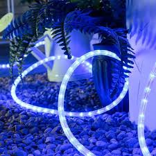 outdoor indoor led rope light blue