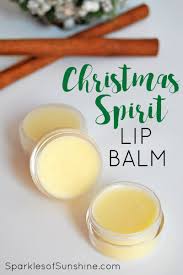 simple christmas spirit lip balm made