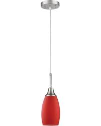 Don T Miss These Deals On Beldi Peak Collection 1 Light Red And Nickel Pendant