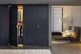 The doors collapse into themselves and slide against the doorway, removing the traditional a perfect place for bifold doors is your closet space. Effective Modern Bifold Closet Doors