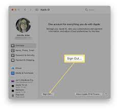 how to sign out of apple id on mac