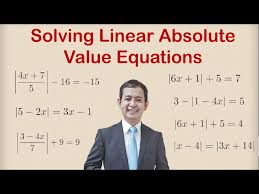 Solving Linear Absolute Value Equations