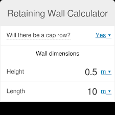 Retaining Wall Calculator