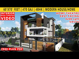 70 Feet House Plan 4bhk Bungalow