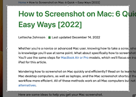 how to crop a screenshot on mac 6 easy