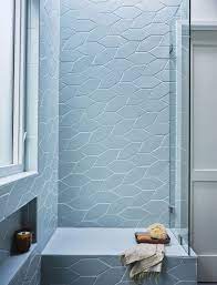 Sea Glass Picket Shower Tile Shower