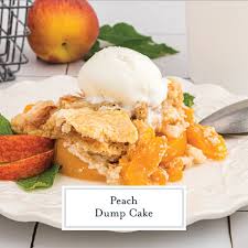 easy peach dump cake recipe cake mix