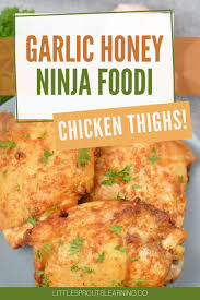 garlic honey ninja foodi en thighs