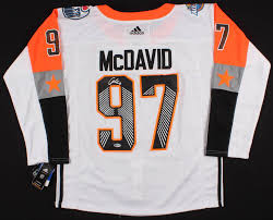 Shop for edmonton oilers jerseys and new reverse retro jerseys at the official canada online store of the browse our selection of oilers jerseys in all the sizes, colors, and styles you need for men. Connor Mcdavid Signed Edmonton Oilers 2017 Nhl All Stars Captains Jersey Beckett Coa