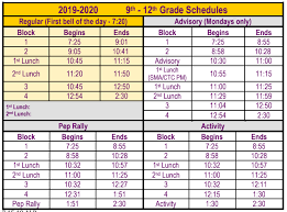 bell schedule lutcher high