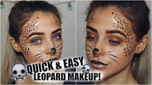 easy leopard halloween makeup ad