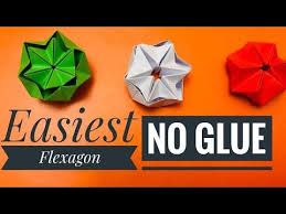 A flexagon is a polygon folded out of paper in such a way that there are three patterned faces.1 x research source to make a flexagon you only need some paper, a template, scissors, and with careful folding, you can make your own flexagon and impress your friends with your new geometric toy. Easy Paper Crafts Without Glue Ll Diy Paper Toys Easy Ll Diy Flexagon Youtube Diy Paper Toys Easy Paper Crafts Diy Paper