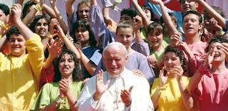 Resultado de imagen de Jóvenes con San Juan Pablo II