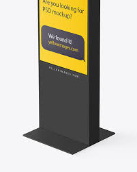 Free business card mockups to download for private and commercial work. Led Display Stand Mockup In Outdoor Advertising Mockups On Yellow Images Object Mockups