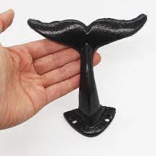 Pdto Whale Tail Iron Wall Hooks