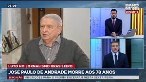 Encontre seus amigos no facebook. Bandnews Tv Jose Paulo De Andrade Morre Aos 78 Anos Facebook