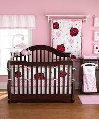 pink 5 piece crib bedding