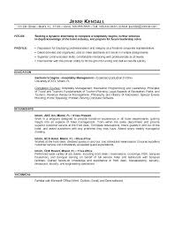 Finance Graduate Objective Resume Examples Of Career For Objectives