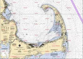 A Noaa Nautical Chart Of Cape Cod Bay Nautical Charts And