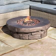 Round Propane Gas Fire Pit Table