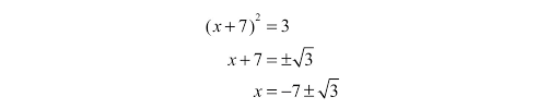 Solving Quadratic Equations And