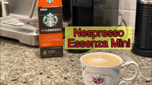 nespresso essenza mini making a