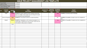 project issue tracker template excel