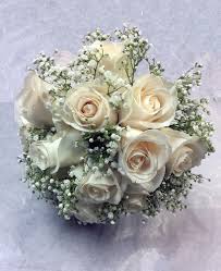 white rose bridal bouquet in san jose
