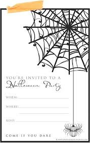 Halloween Invitation Templates In Black And White Fun For