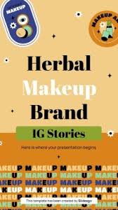 herbal makeup brand ig stories