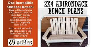 2 X 4 Adirondack Bench Plans
