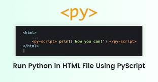 pyscript run python in html file