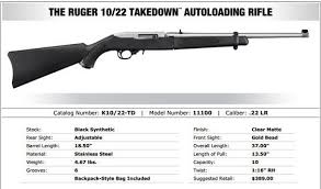 ruger 10 22 takedown