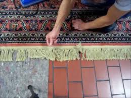 how should i vacuum fringes on a rug