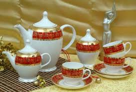 gold bone china tea set at best