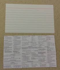 She Said We Could Bring 1 3x5 Notecard Cheat Sheet Level